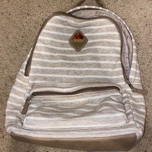 Striped backpack Claires